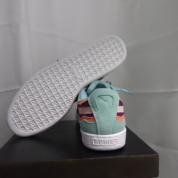 Puma suede's multi color size 12 - Picture 4 of 5
